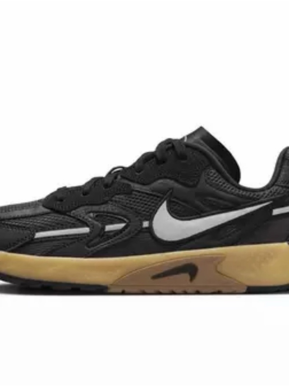 Nike Black with Gum Accent Low-Top Sneaker